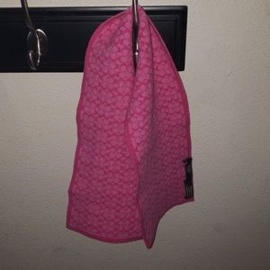Pink Coach scarf